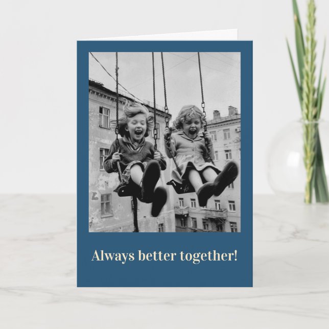 Best Friends Cute Message Card (Front)