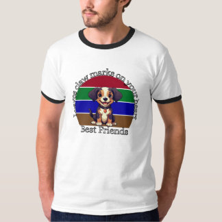 Best Friends Dog Lover Ringer Tee – Free Fit