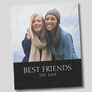 Best Friends Established Photo Fleece Blanket
