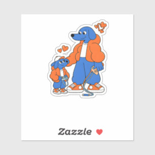 Best Friends : Father and son Blue Dog Duo ( Orang
