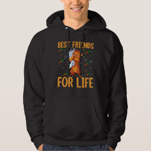 Best Friends For Life  Beaver And Bunny Egg Huntin Hoodie