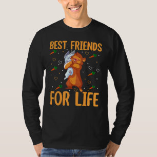 Best Friends For Life  Beaver And Bunny Egg Huntin T-Shirt