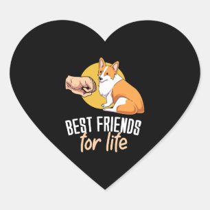 Best Friends For Life Heart Sticker