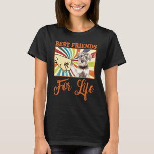 Best Friends For Life Miniature Schnauzer Dog Lov T-Shirt