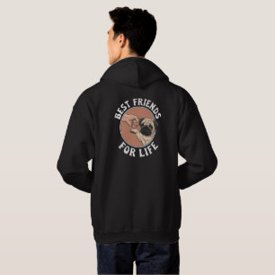Best Friends for Life T-Shirt   Human & Pug Puppy  Hoodie
