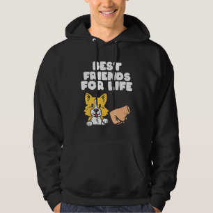 Best Friends For Life Welsh Corgi Dog Owner Hoodie