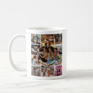 Best Friends Forever 11 Photo Collage Friendship Coffee Mug