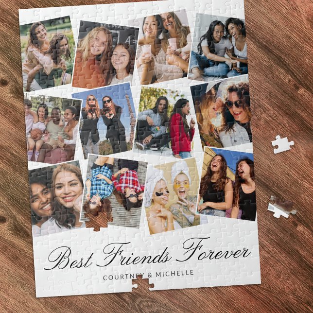Best Friends Forever 12 Photo Collage Jigsaw Puzzle (Creator Uploaded)