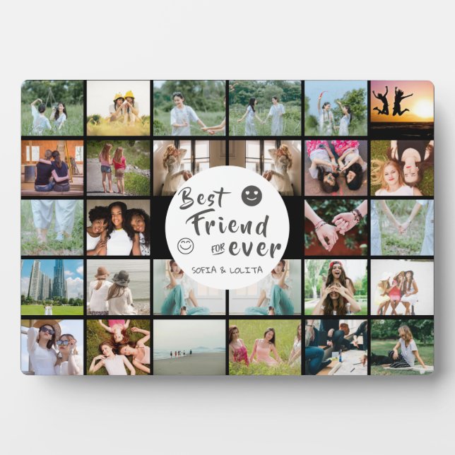 Best Friends Forever 28-Photo Collage Plaque  (Front)