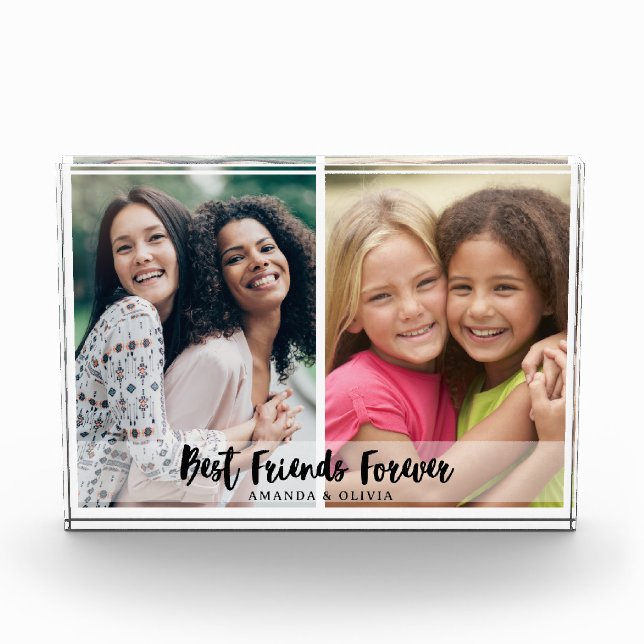 Best Friends Forever 2 Photo Collage Keepsake   (Front)