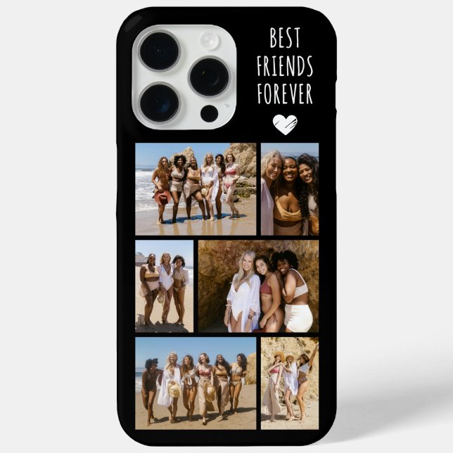 Best Friends Forever 6 Photo Black Case-Mate iPhone Case (Back)