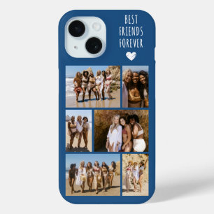 Best Friends Forever 6 Photo Blue iPhone 15 Case
