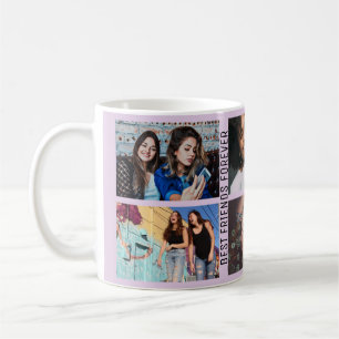 Best Friends Forever 6 Photo Custom Collage Coffee Mug