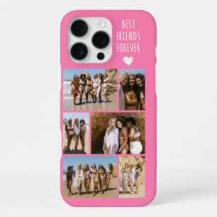 Best Friends Forever 6 Photo Pink iPhone 16 Pro Max Case