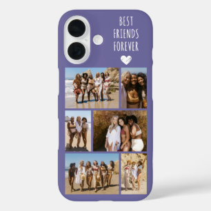 Best Friends Forever 6 Photo Purple iPhone 16 Case