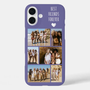 Best Friends Forever 6 Photo Purple iPhone 16 Plus Case