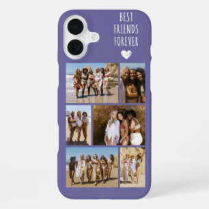 Best Friends Forever 6 Photo Purple iPhone 16 Plus Case