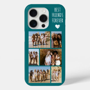 Best Friends Forever 6 Photo Teal iPhone 15 Pro Case
