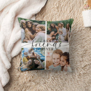 Best Friends Forever Besties Gift Photo Collage Cushion