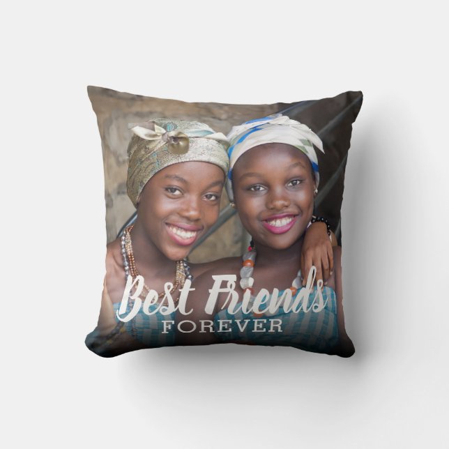 Best Friends Forever | Besties Photo Cushion (Front)