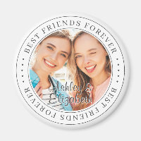 Best Friends Forever BFF Simple Modern Photo