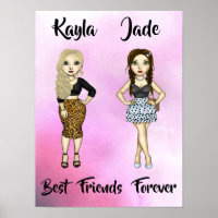 Best Friends Forever Blonde Brunette High Fashion