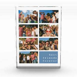 Best Friends Forever Blue Collage  Photo Block