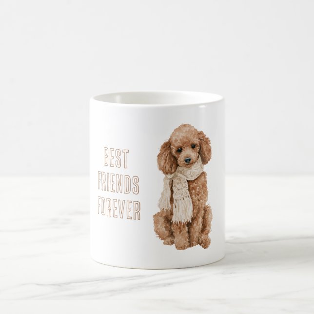 Best Friends Forever Brown Dog Coffee Mug (Center)