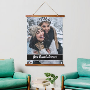 Best Friends Forever Create your own Custom Photo Hanging Tapestry