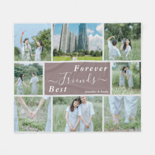 Best Friends Forever Custom Photo Fleece Blanket