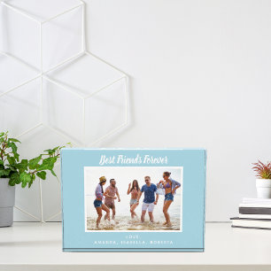 Best Friends Forever custom photo light blue Block