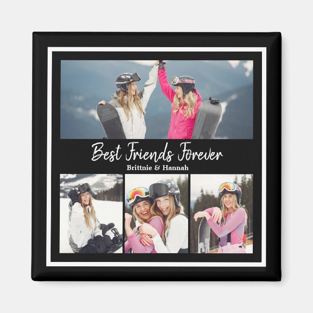 Best Friends Forever Custom Photo Magnet (Front)