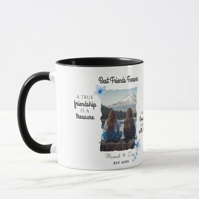 Best Friends Forever Custom Photo  Mug (Left)