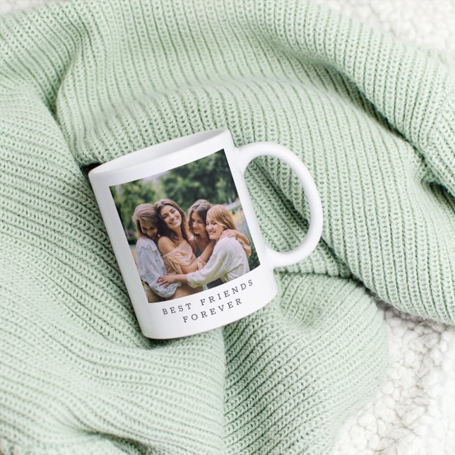 Best Friends Forever Custom Photo Personalised  Coffee Mug (Creator Uploaded)