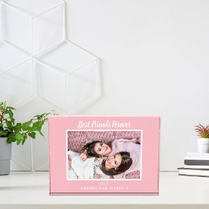 Best Friends Forever custom photo pink Block