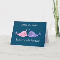 Best Friends Forever Cute Narwhal