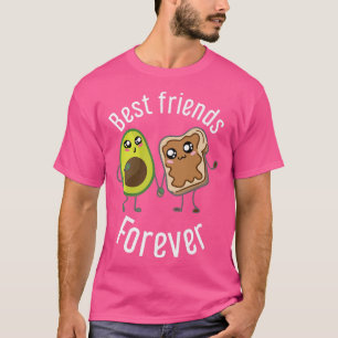Best Friends forever Funny Avocado Lover Graphic T-Shirt