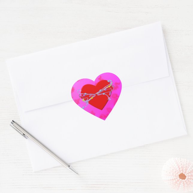 Best Friends Forever Heart Sticker (Envelope)