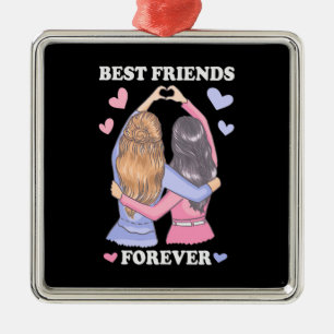Best Friends Forever Metal Tree Decoration