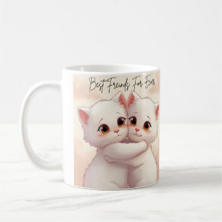 Best Friends Forever Mug - Two Cute Cats Hugging C