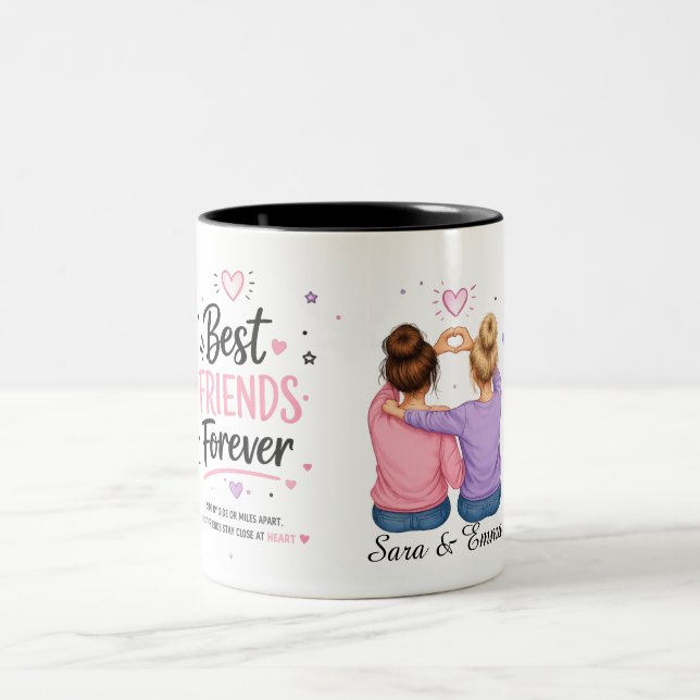 Best Friends Forever Personalized Mug Design  (Center)