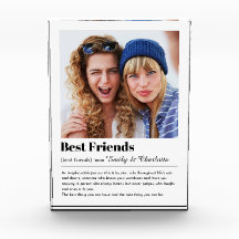 Best friends forever photo block, Bestie display