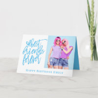 Best Friends Forever Photo Blue happy Birthday
