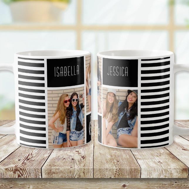 Best Friends Forever Photo Collage BFF Gift Coffee Mug (Creator Uploaded)