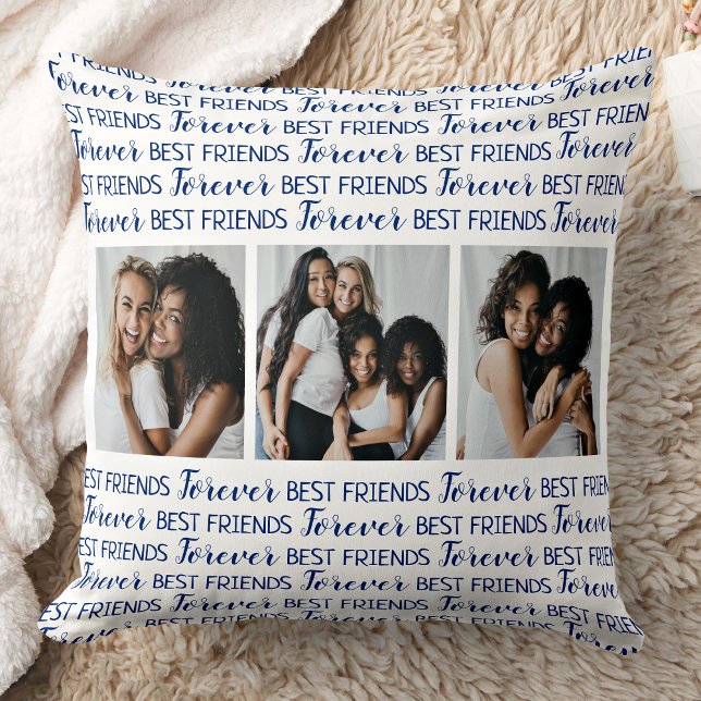 Best Friends Forever Photo Collage Cushion (Creator Uploaded)