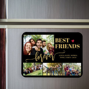Best Friends Forever photo collage personalised Magnet
