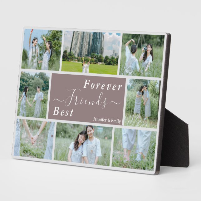 Best Friends Forever Photo Collage Plaque  (Side)