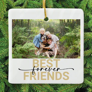 Best Friends Forever Photo Keepsake Ceramic Ornament