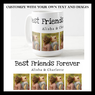 Best Friends Forever Photo Mug with Custom Names