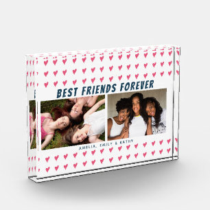 Best Friends Forever Pink Heart Galentine 2  Photo